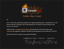 Tablet Screenshot of keyboardfire.com